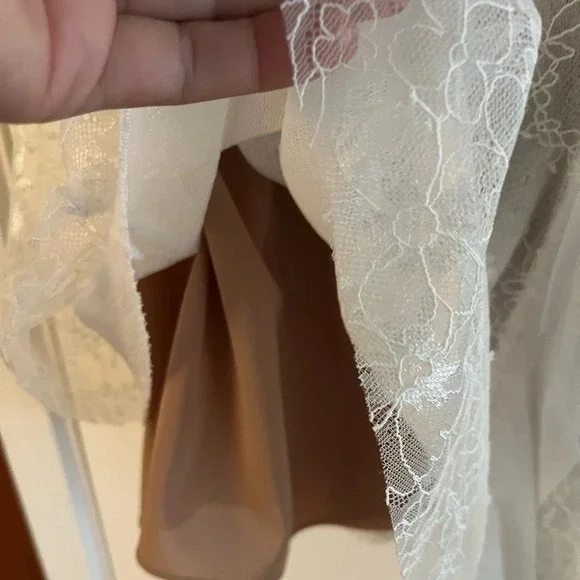 For Love And Lemons Stardust Mini Dress - White Floral Lace - Picture 9 of 14